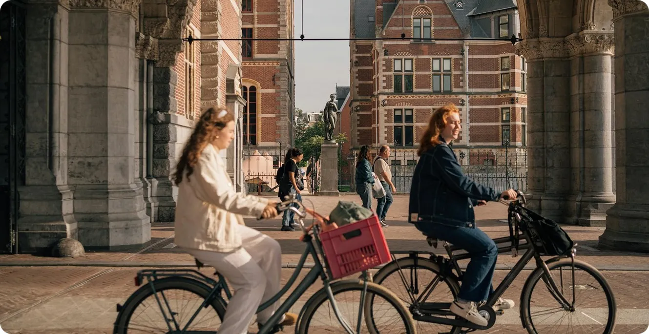 dutch people on bicycles